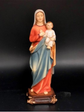 6" Mother Mary Holding Baby Jesus